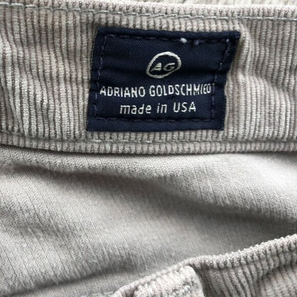 Adriano Goldschmied Womens Corduroy Pants Size 27R Stevie Slim Straight Gray - Picture 4 of 16